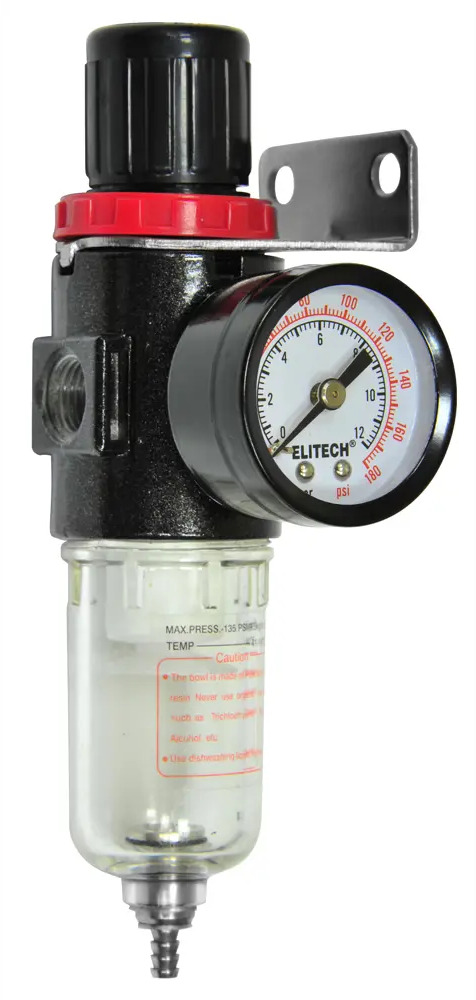 Фильтр-редуктор Elitech с манометром для контроля давления 84552870