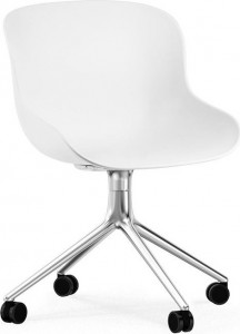 604568 Стул Swivel 4W Aluminium / White Normann Copenhagen Hyg