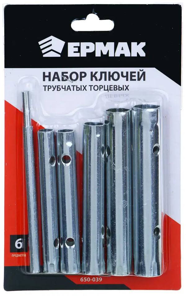 91228752 Набор ключей торцевых Ермак 650-039 8-17 мм, 6 предметов STLM-0842258
