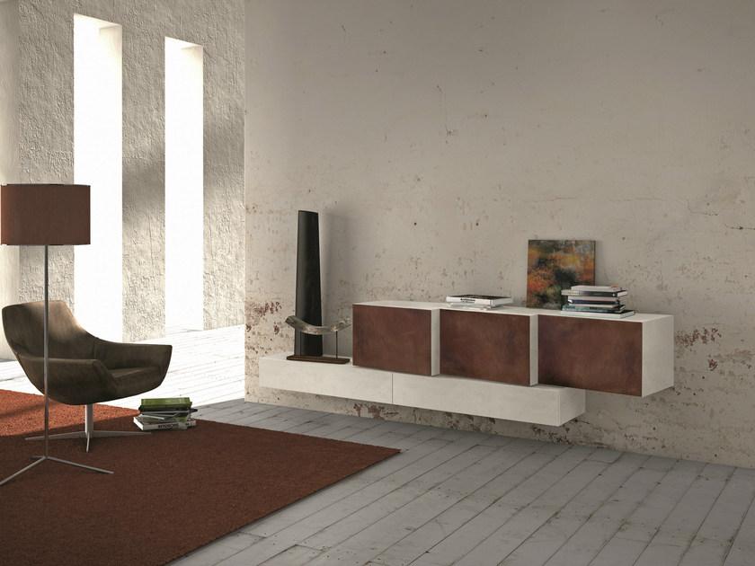 Presotto Подвесной лакированный буфет Inclinart cor-ten sun-id-1366542 - Вид №1