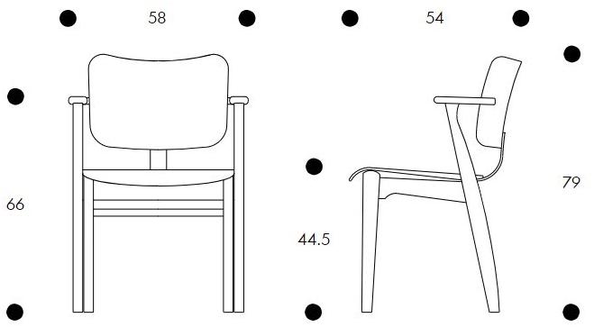 Artek Деревянный стул с подлокотниками Domus sun-id-1467882 - Вид №31