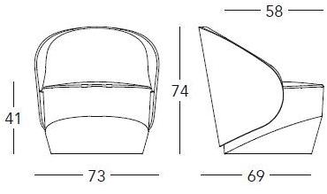Real Piel Мягкое кресло с деревянной спинкой sun-id-1344640 - Вид №2