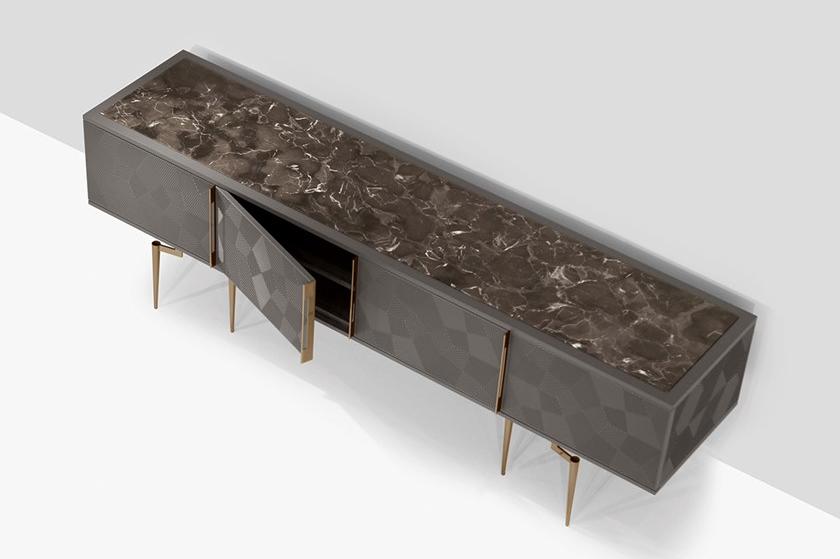 Mobi Деревянная тумба под ТВ с распашными дверцами Nikea sun-id-1358278 - Вид №2