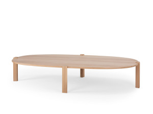 Овальный журнальный столик из дуба