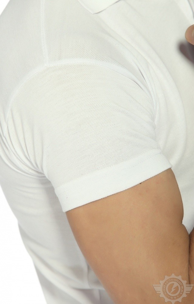 66335 Тенниска-поло белая  Одежда для салонов красоты  размер XXL (54) Спецодежда  - Вид №7