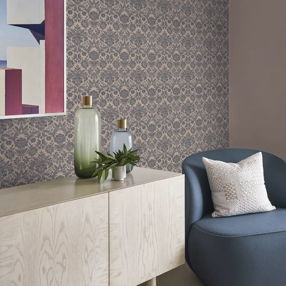 Обои флизелиновые Erismann Apolonia бежево-серые 1.06 м 12005-11 STLM-2170906 - Вид №2