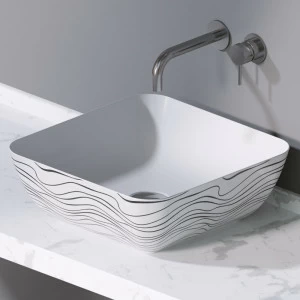 L602410 Накладная раковина на столешницу  прямоугольная A. e T. Italia ELITE