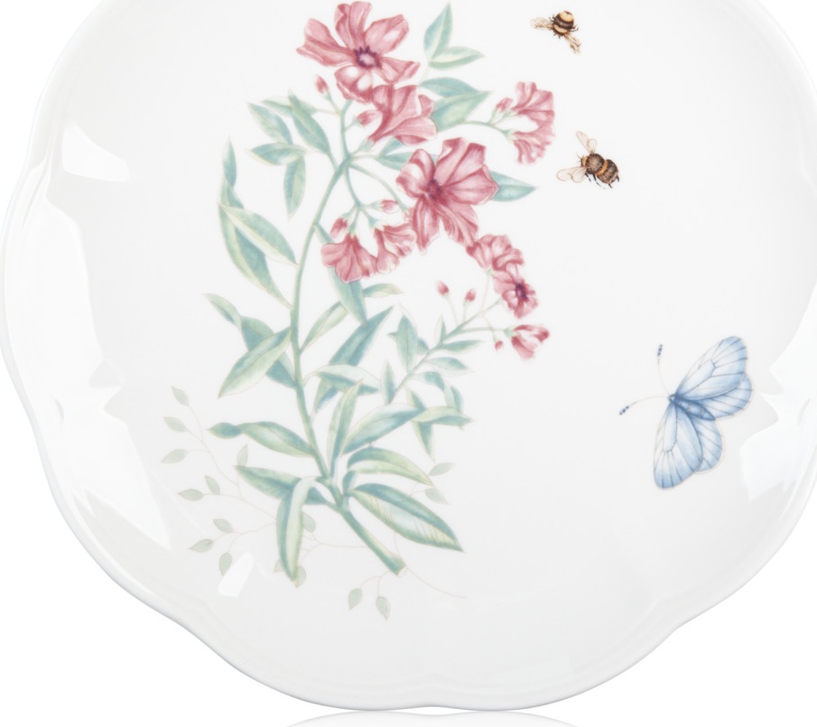 10524869 Lenox Тарелка акцентная Lenox "Бабочки на лугу.Бабочка-Парус" 23см Фарфор 