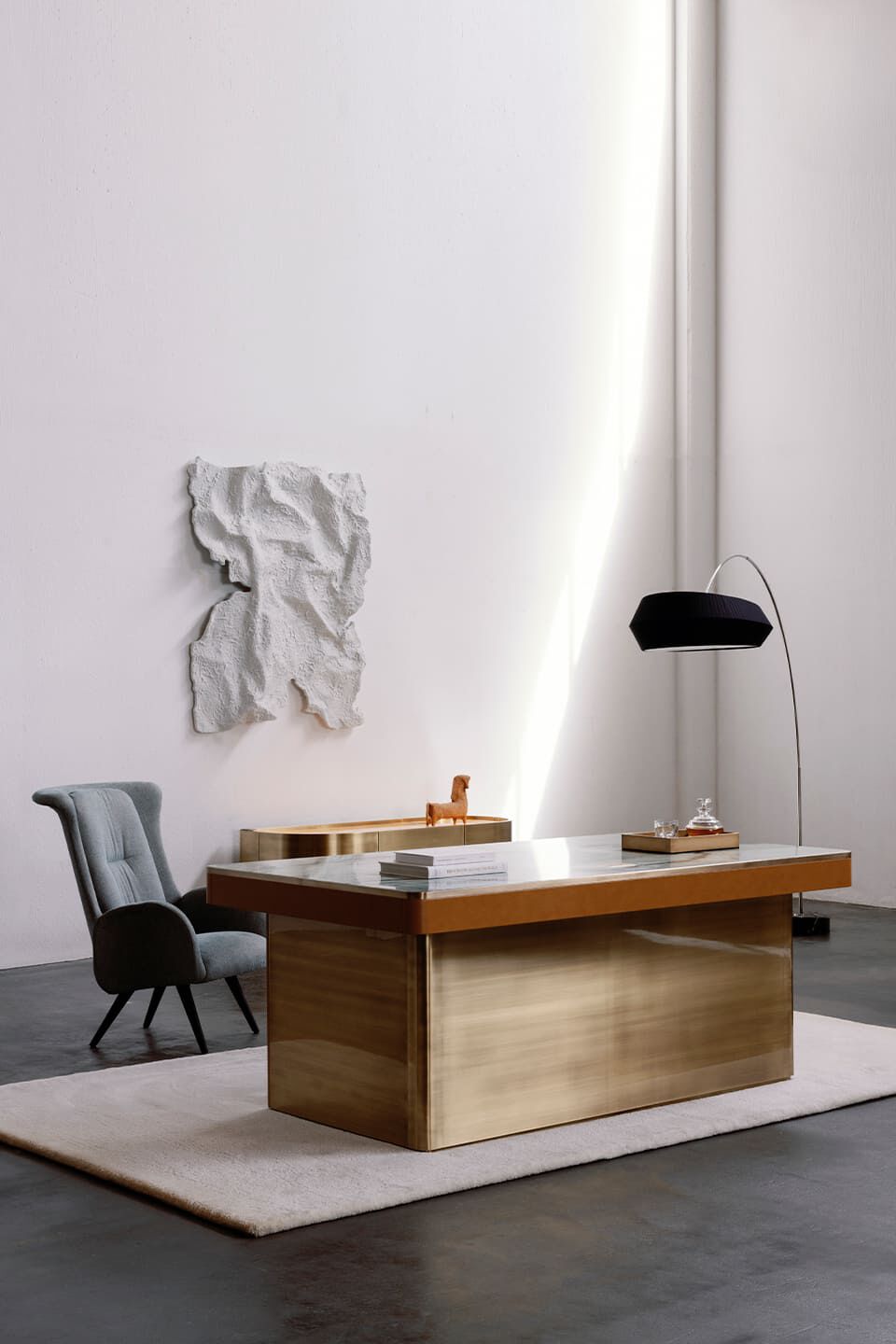 Светодиодная дуговая лампа из нержавеющей стали с шелковым абажуром Greenapple SUBLIME ARCH-00073683 - Вид №8