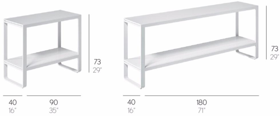GANDIABLASCO Полка из термолакированного алюминия Flat sun-id-1497153 - Вид №3