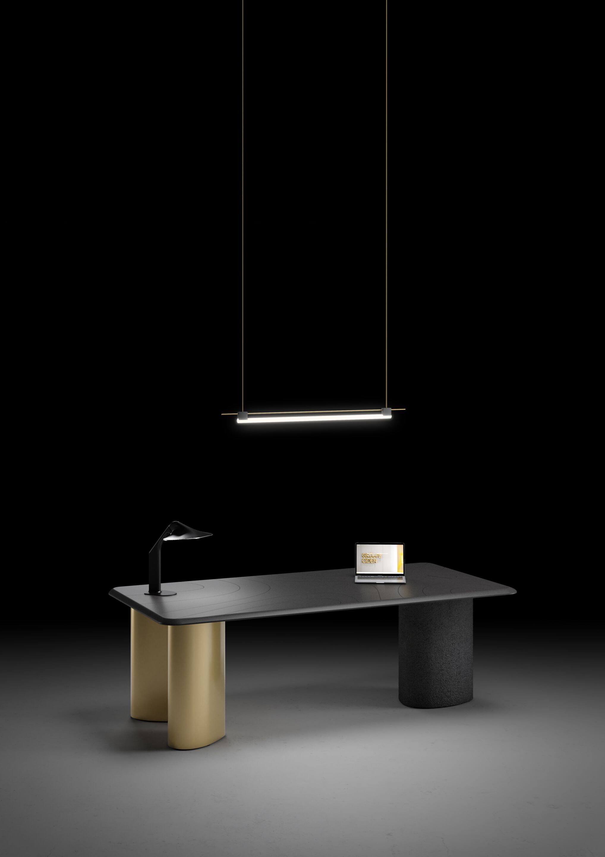 Прямоугольный стол для совещаний из МДФ Cider Edition Monolithes ARCH-00085364 - Вид №4