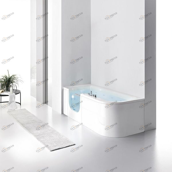 Ванна угловая FOR ALL 180 см с гидромассажем 2FLA1S4W Gruppo Geromin