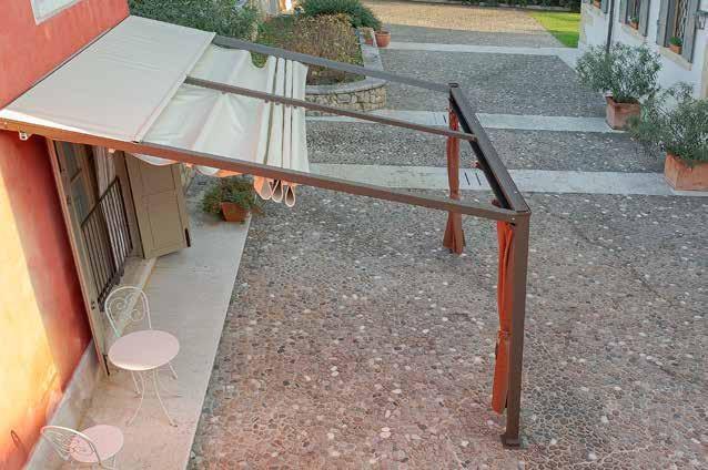 L'Officina by Adami Пергола с несъемным навесом с каналом для сбора воды sun-id-1483790 - Вид №11