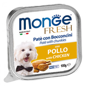 ПР0032462 Корм для собак Dog Fresh курица конс. 100г Monge