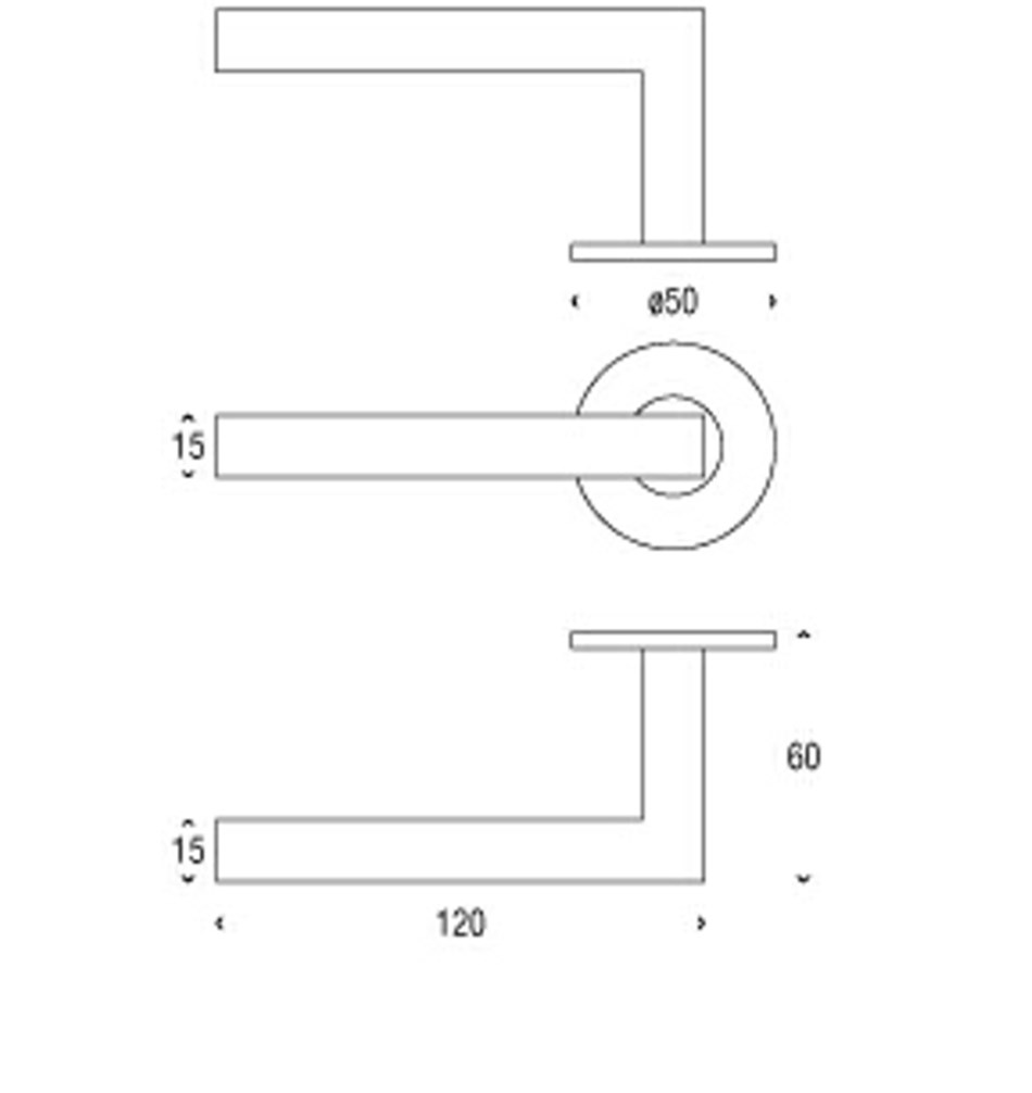 FROST Ручка рычага ELEMENT 1001 » полированная. Нержавеющая сталь Полированный A1001P  - Вид №1