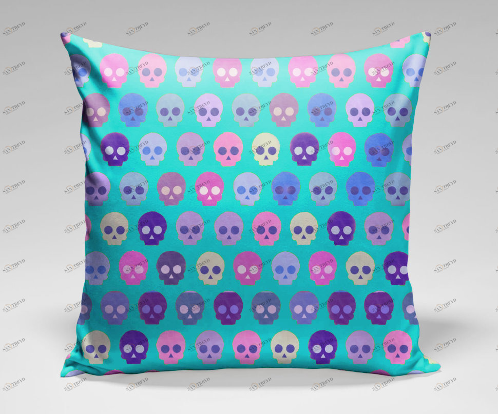 Подушка Creamy by Amir Faysal ICON DESIGNE ОРНАМЕНТ 119864 Синий 