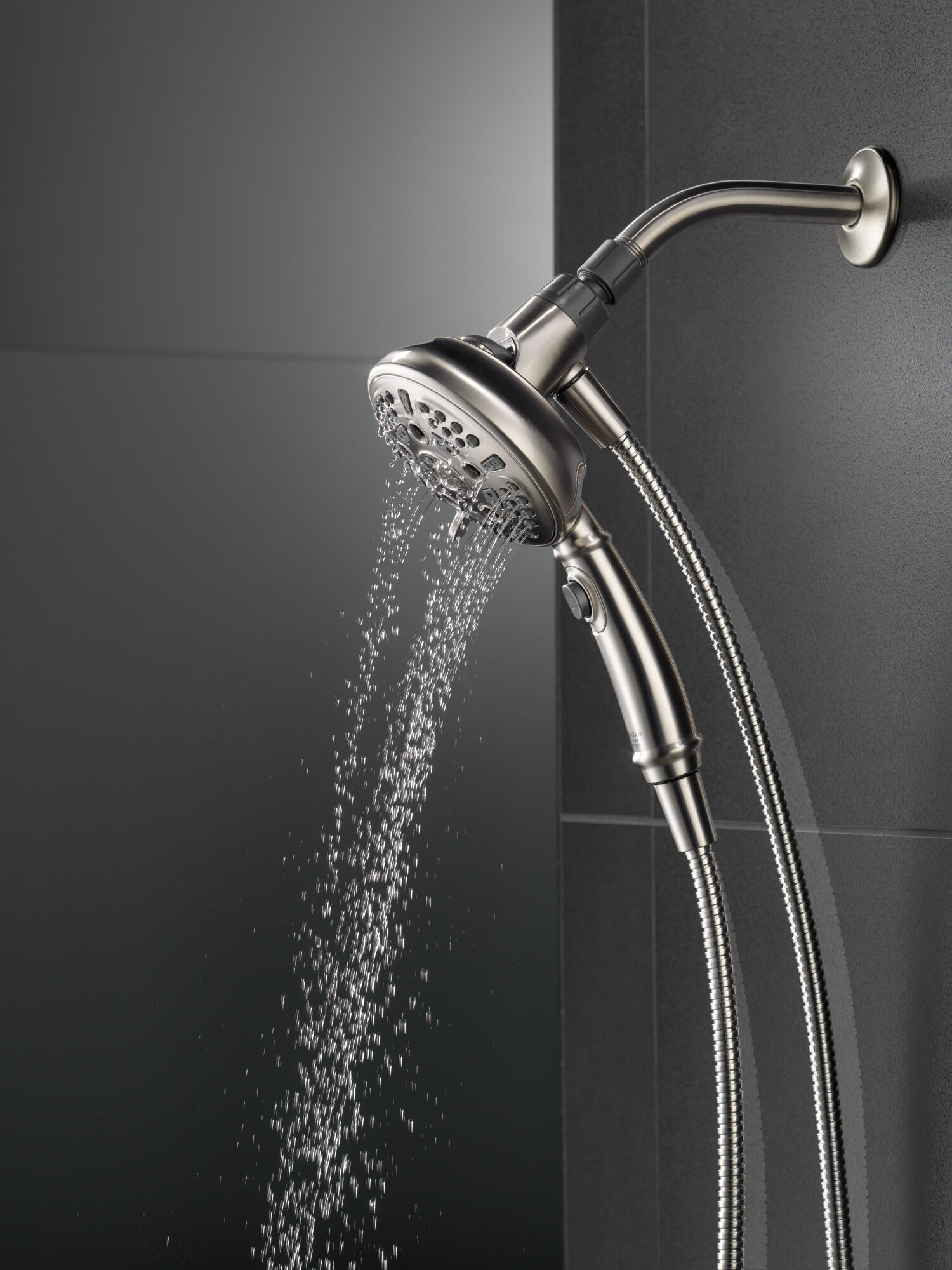 75506SN Ручной душ SureDock ™ с 7 настройками Delta Faucet DELTA Матовый никель Spotshield - Вид №15