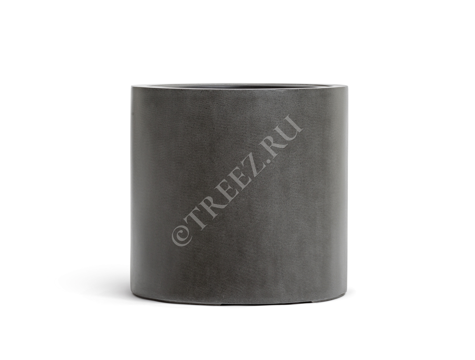 41.3320-02-028-GR-31 Кашпо  Effectory - серия Beton - Цилиндр Тёмно-серый бетон Цветочная коллекция  - Вид №2