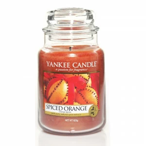 Свеча большая в стеклянной банке Пряный апельсин Spiced orange 623 гр / 110-150 часов YANKEE CANDLE АПЕЛЬСИН 267853 Оранжевый