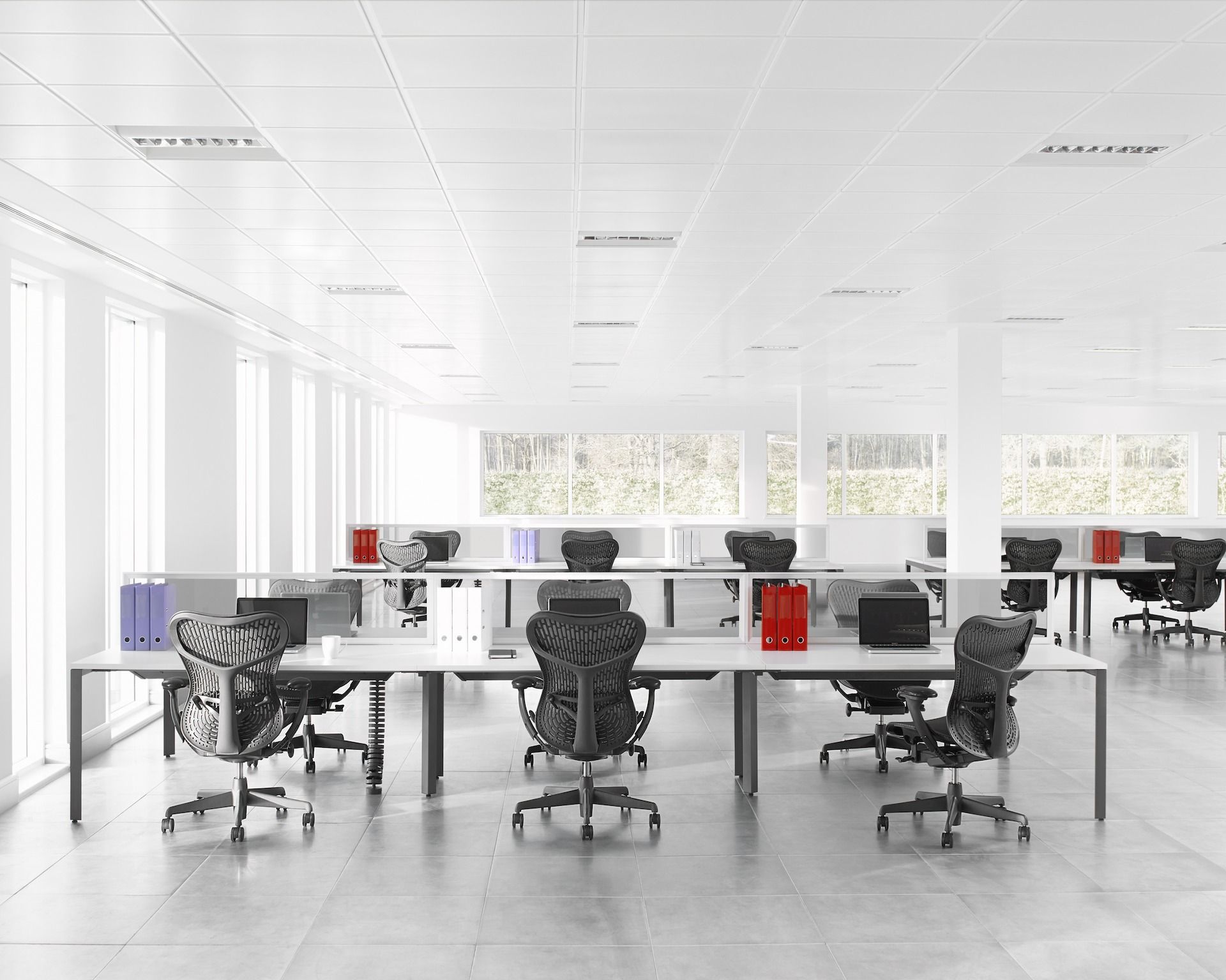 Стол с регулируемой высотой и звукопоглощающими перегородками Herman Miller макет студии ARCH-00126839 - Вид №21