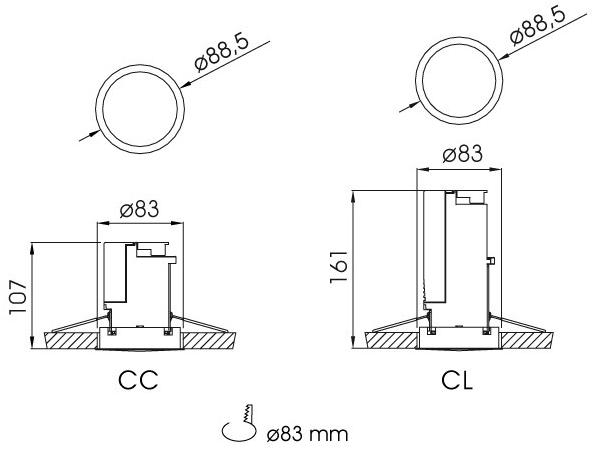DAISALUX Встраиваемый светодиодный аварийный свет Lens sun-id-1375842 - Вид №1
