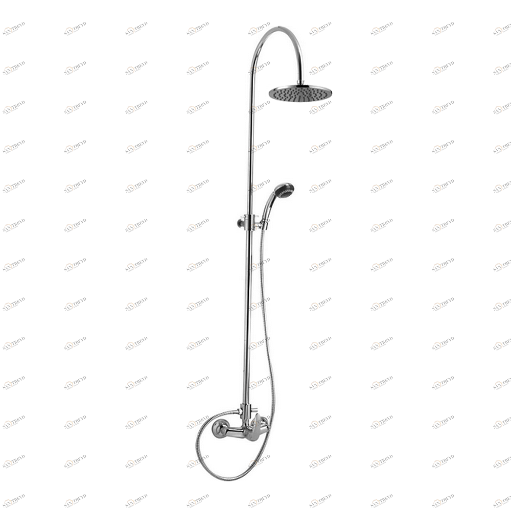 Колонна душевая в комплекте с ручным и тропическим душем Cisal FLASH FL004050