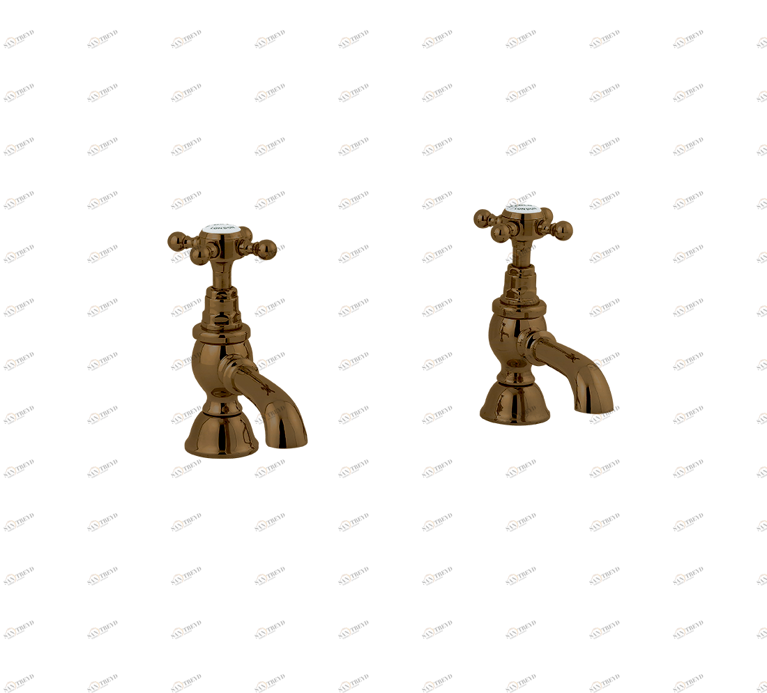 Gentry Home Смеситель для раковины мостик на 2 отверстия 200мм Mayfair Bronze GH102113