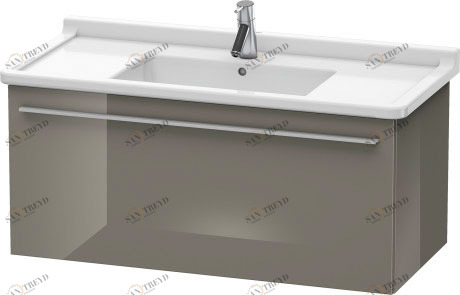 XL605808989 X-Large Тумбочка подвесная Фланелево-серый глянцевый лак Duravit