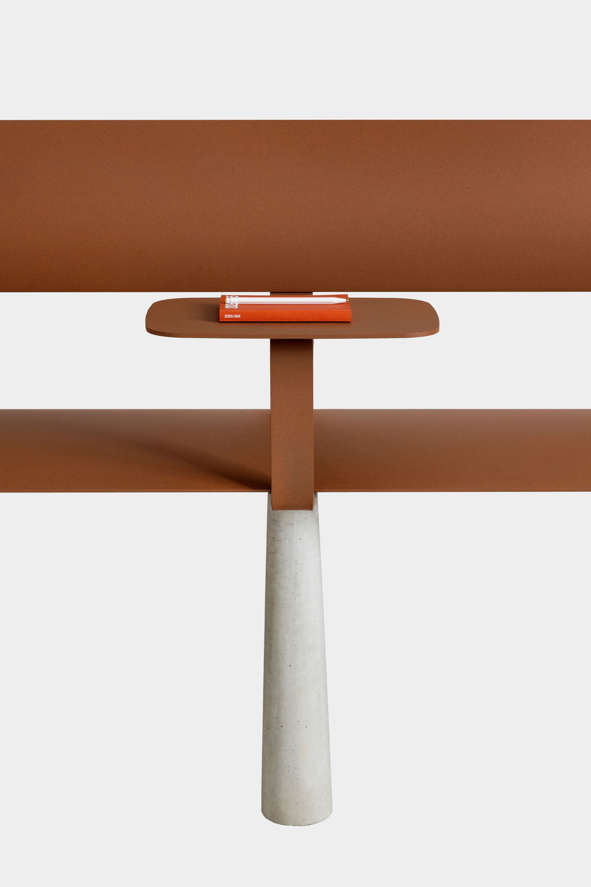 Стальная скамья с порошковым покрытием со спинкой FUNCTIONALS BEN ARCH-00041367 - Вид №6