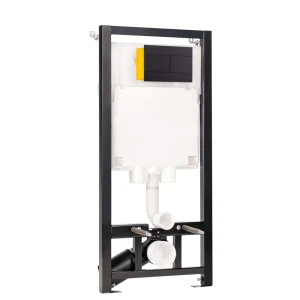 Инсталляция Oli Eco Slim для подвесного унитаза с кнопкой цвет черный