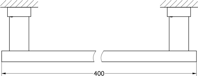 TIF 908 Штанга для полотенца 40 cm LINEAG TIFFANY LUX - Вид №1