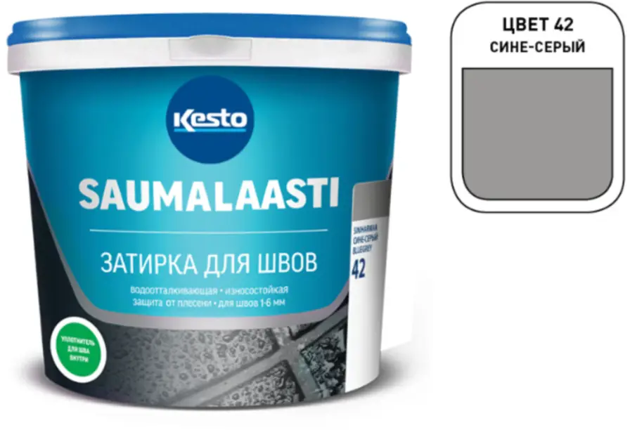 91325175 Затирка Kesto Saumalaasti 42 KeS42 10 кг цвет серый STLM-0947110