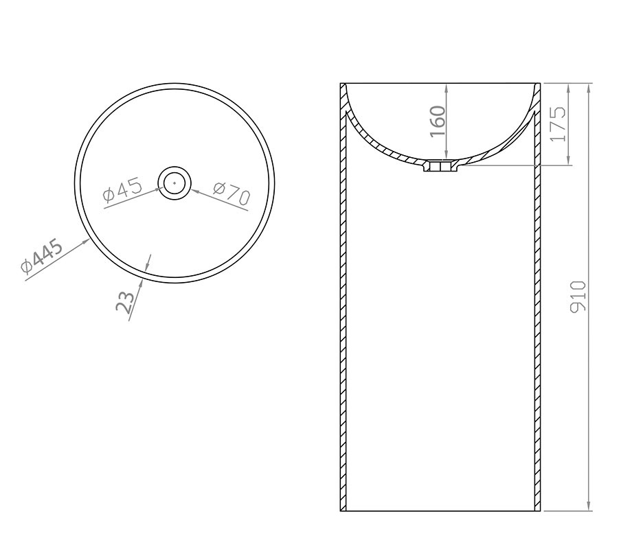 11233 Раковина Montebianco Pisa Santreyd - Вид №1