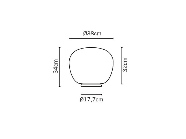 Стеклянная настольная лампа Fabbian Lumi Mochi ARCH-00116008 - Вид №6