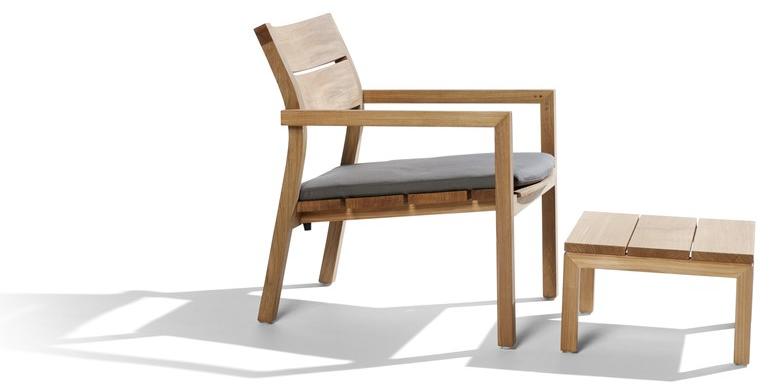 TRIBÙ Садовое кресло из тика с подлокотниками Kos 04012 - Вид №1