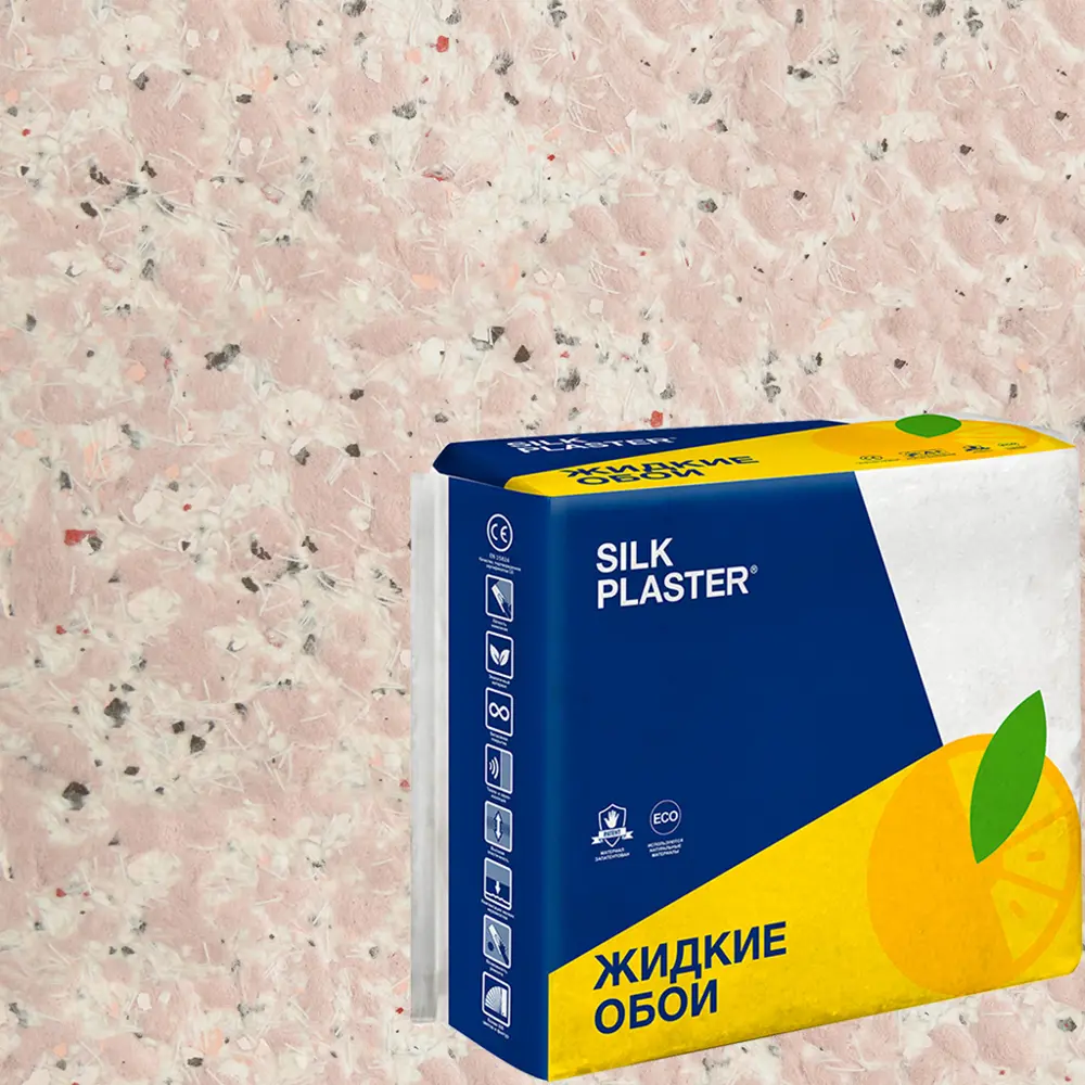 82736084 Жидкие обои Silk Plaster Absolute А404 1.1 кг цвет сиренево-розовый STLM-0035106