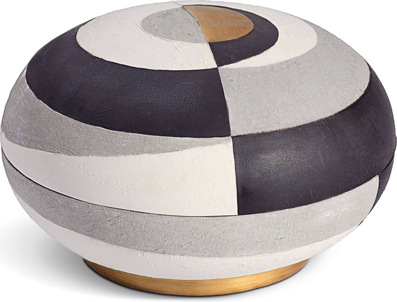 10628097 L’Objet Чаша круглая с крышкой 23см "Кубизм" Керамика 