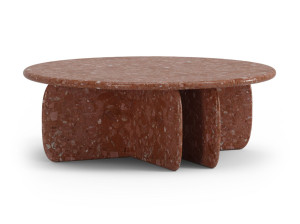 Круглый журнальный столик из венецианской терраццо