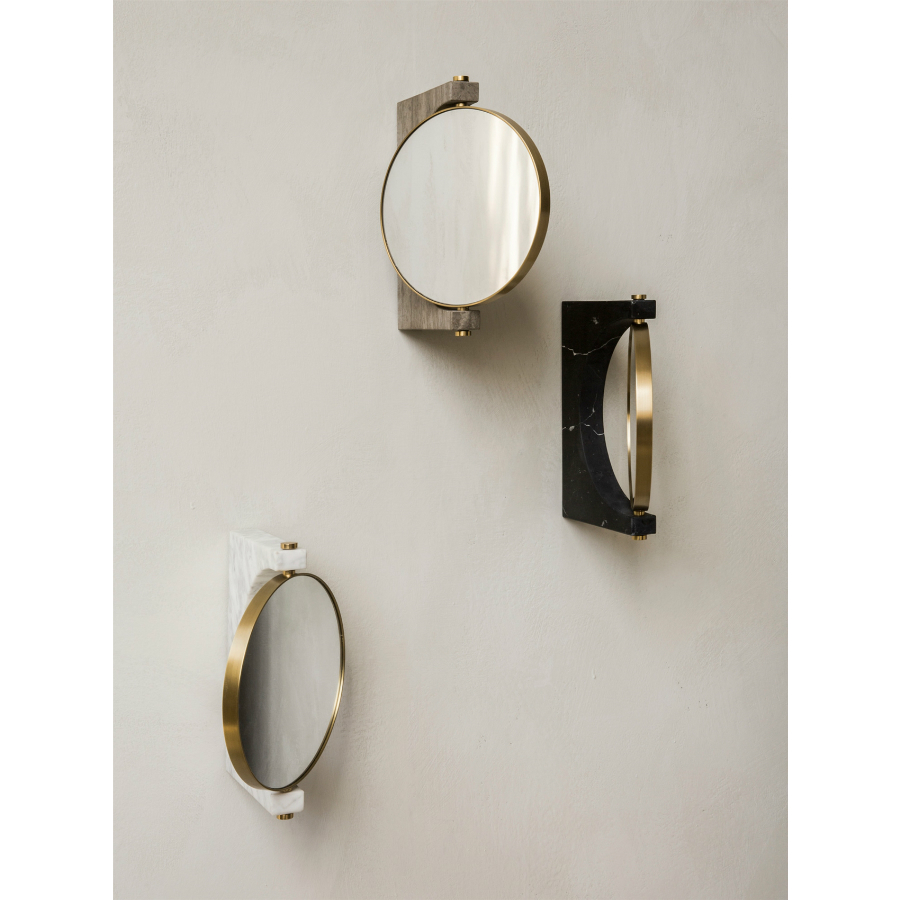 3610539 MENU Мраморное зеркало Пепе, стена Латунь | Черный мрамор  - Вид №2