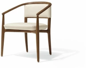 Giorgetti Кресло из орехового дерева с подлокотниками