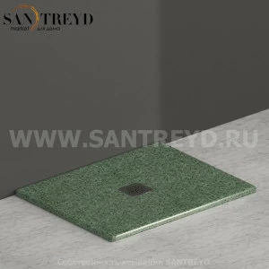 DT072GV Душевой поддон 90x72 керамический Globo