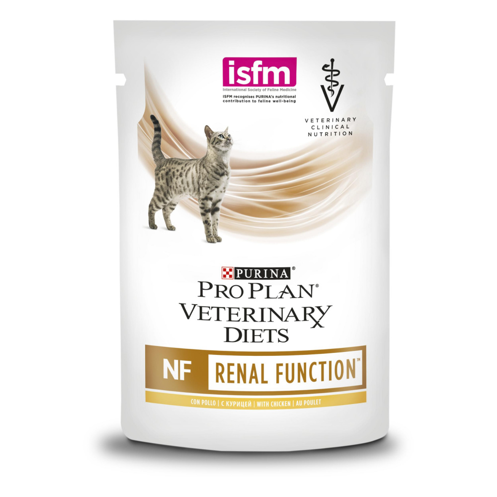 ПР0033171 Корм для кошек Veterinary Diets NF при хронической почечной недостаточности, курица пауч 85г Pro Plan 