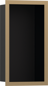 56095140 XtraStoris Individual Стеновая ниша Matt Black с дизайнерской рамкой 300/150/100 Hansgrohe