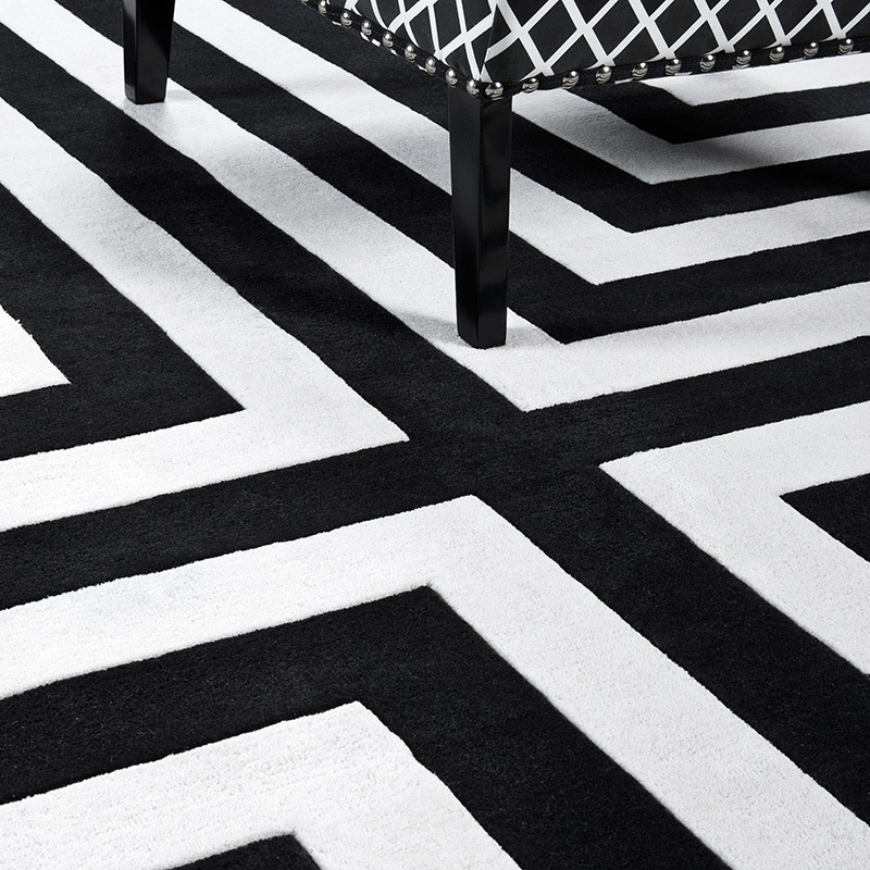 Ковер Thistle от Eichholtz EICHHOLTZ ДИЗАЙНЕРСКИЕ, EICHHOLTZ 062178 Черный;белый  - Вид №2