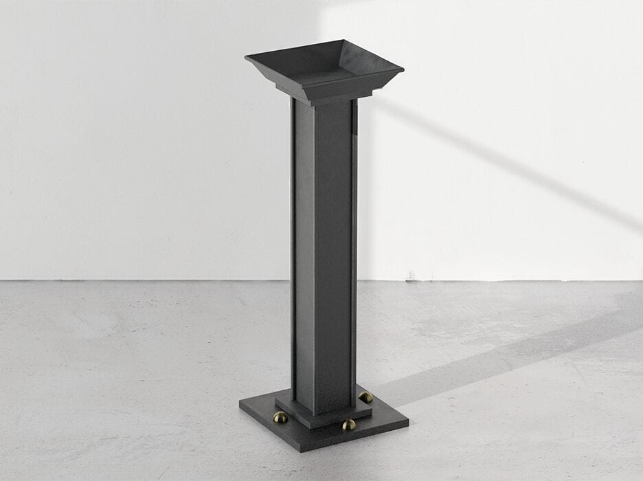 Стальная пепельница для общественных мест DIMCAR ARCH-00149900