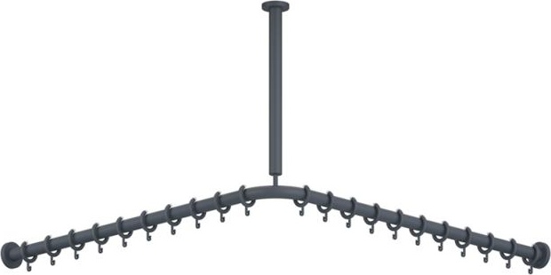 801.34B1461 Карниз с потолочным подвесом HEWI Edition matt | Polyamid 