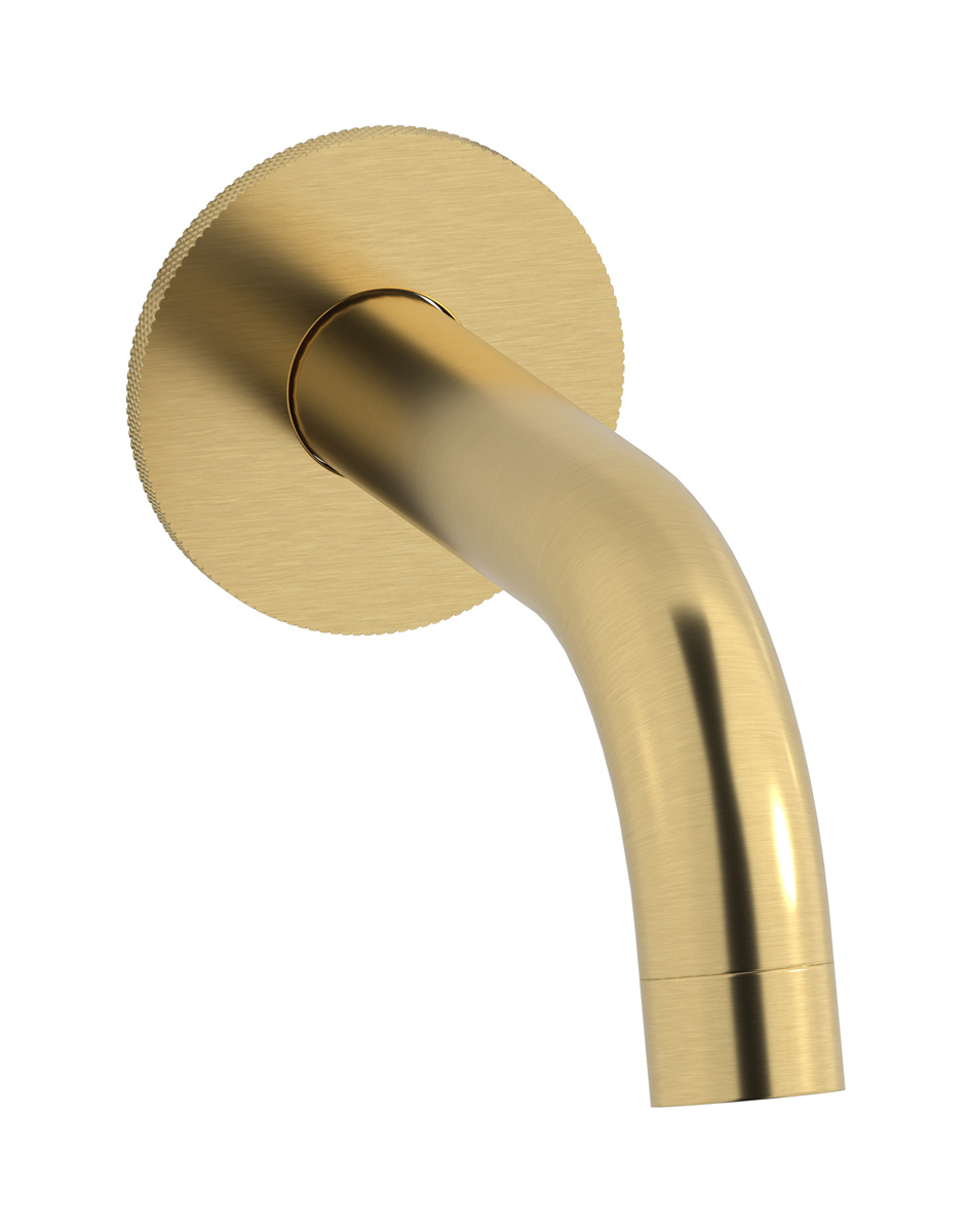 Настенный излив для ванны WE ARE IB id327os_23 Brushed Gold Industria