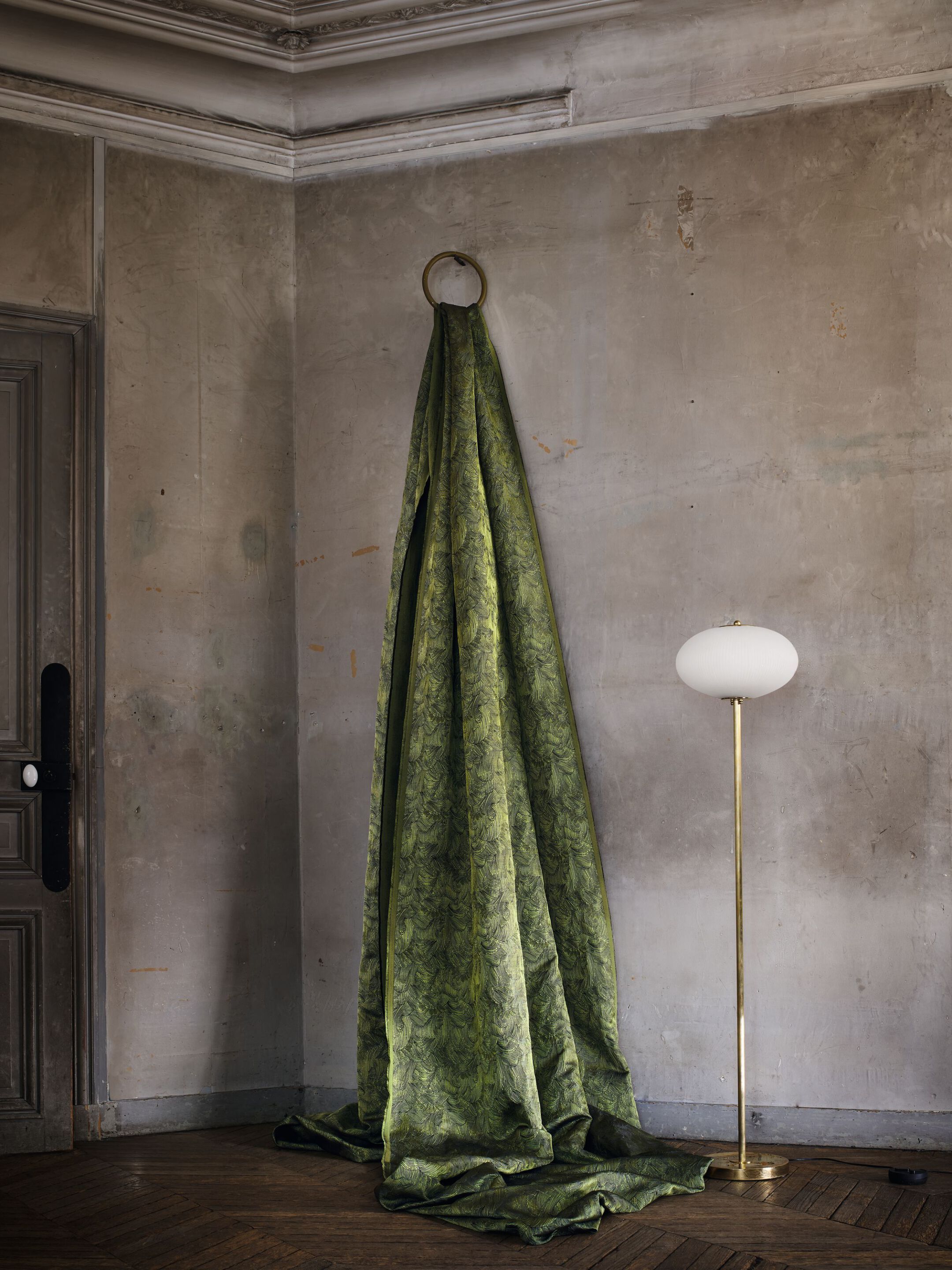 Жаккардовая ткань с графическим рисунком Casamance Defile ARCH-00110306 - Вид №1