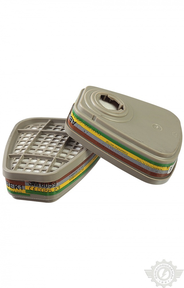 59253 Сменный патрон 3М 6059 (пара)  Средства защиты органов дыхания размер Спецодежда 