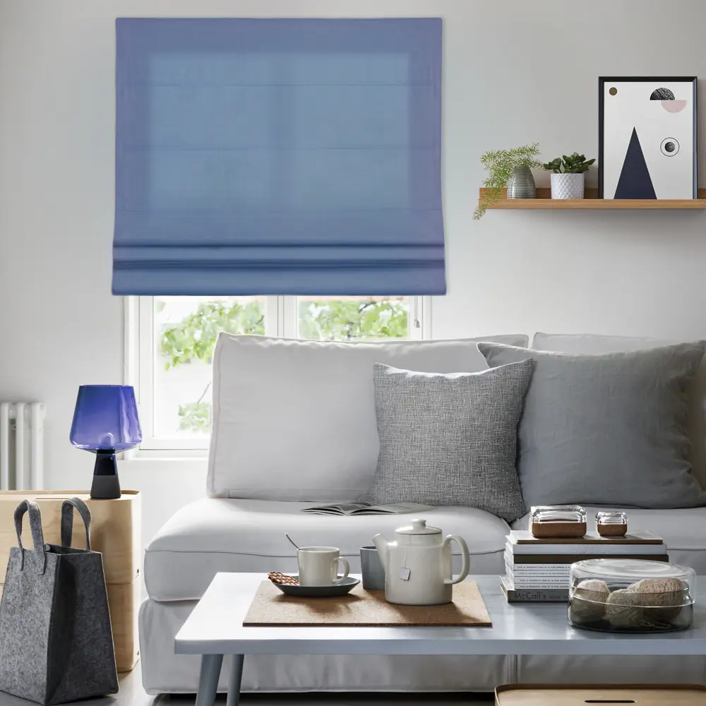 Римская штора Helena 140x190 см синяя ЭСКАР STLM-2102906 - Вид №4